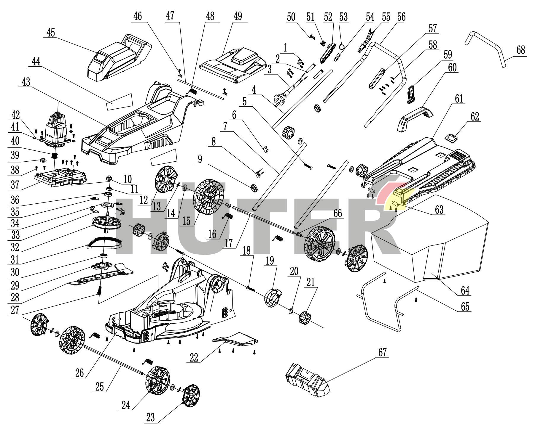 ELM-1400T Huter (с QYV020) QYV 70/4/6